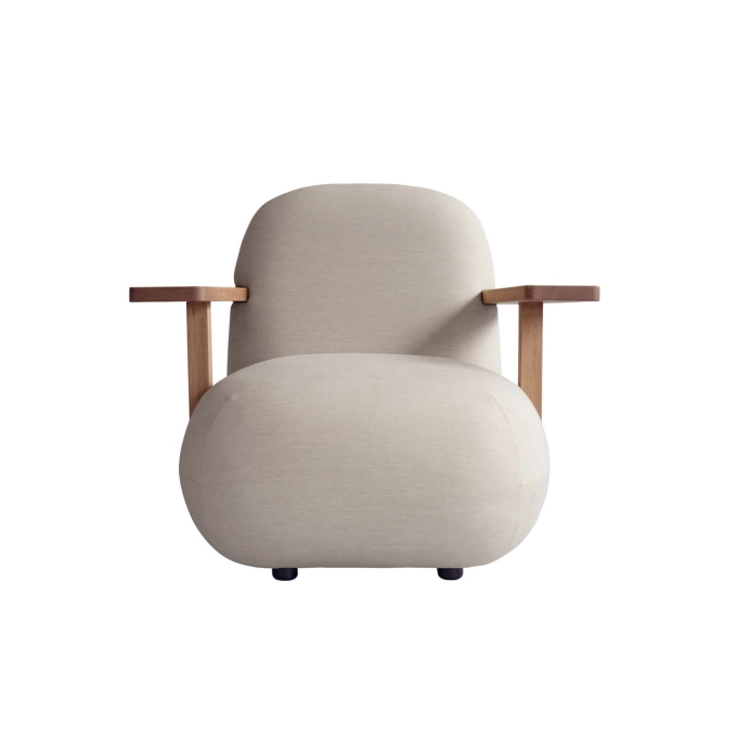 Fauteuil TOE CHAIR avec accoudoirs Teck/Frêne chaud 101 COPENHAGEN