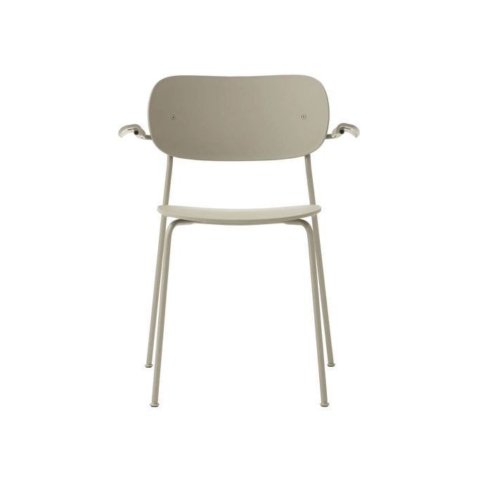 Chaise extérieure CO DINING OUTDOOR avec accoudoirs Olive AUDO COPENHAGEN