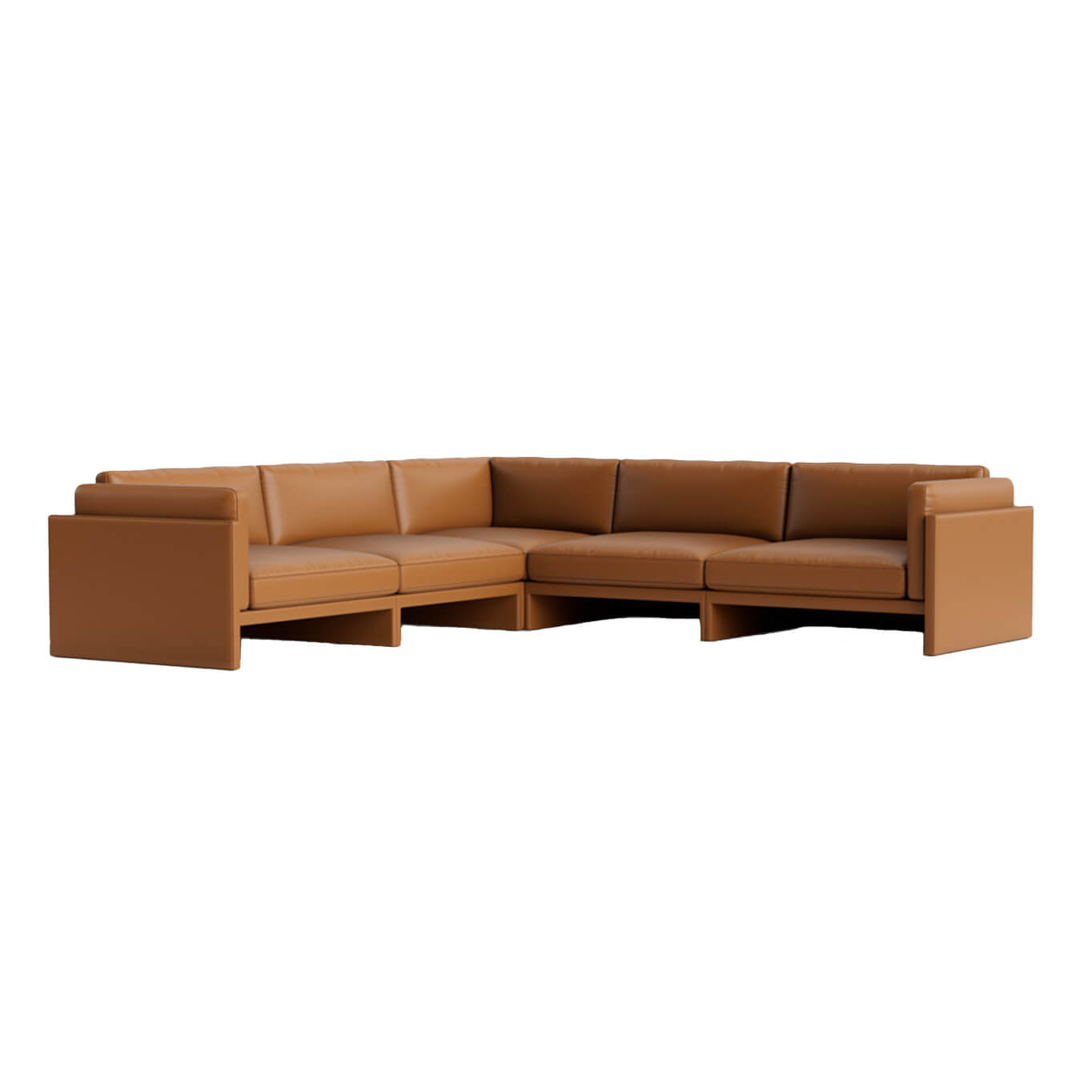Sofa SOFTY 6 Seater Cognac NORMANN COPENHAGEN