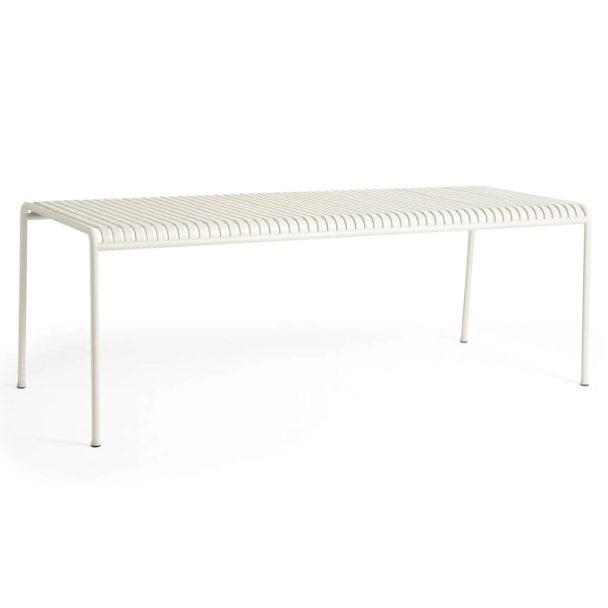 Table extérieure PALISSADE L 220 Blanc crème HAY