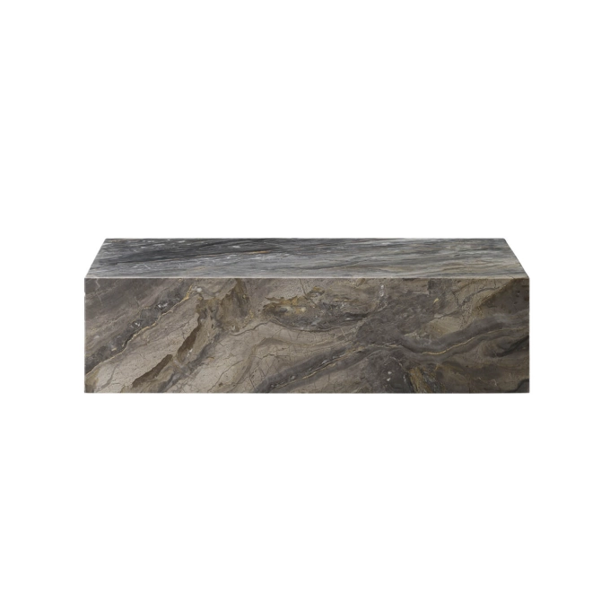 Table basse PLINTH LOW Marbre Grey Galaxy AUDO COPENHAGEN