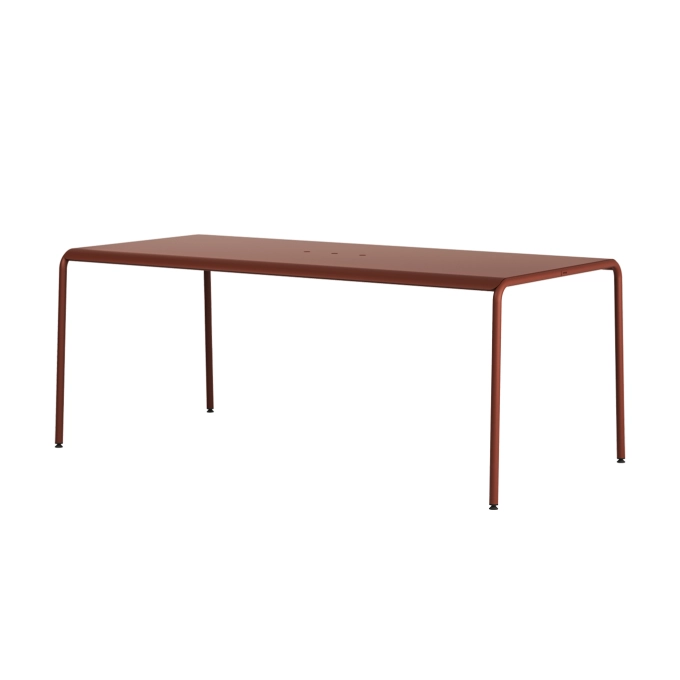 Outdoor Table PANORAMA Brick Red L 190 TIPTOE