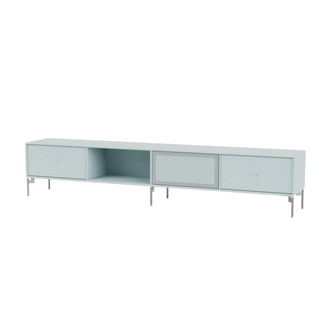 Meuble TV OCTAVE VII pieds chrome Silex MONTANA