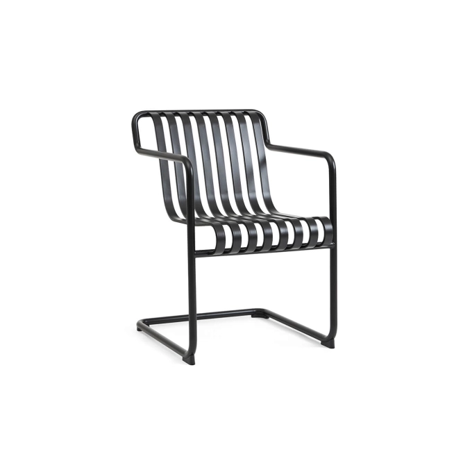 Chaise extérieure PALISSADE CANTILEVER Dining Anthracite HAY