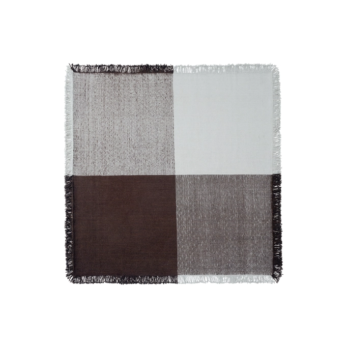 Rug VERSO 258x258 Cool Grey/Brown MUUTO
