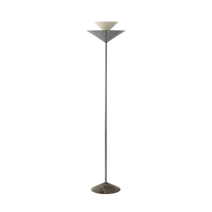 Floor Lamp GIO LN28 Dark Chrome/Emperador AND TRADITION