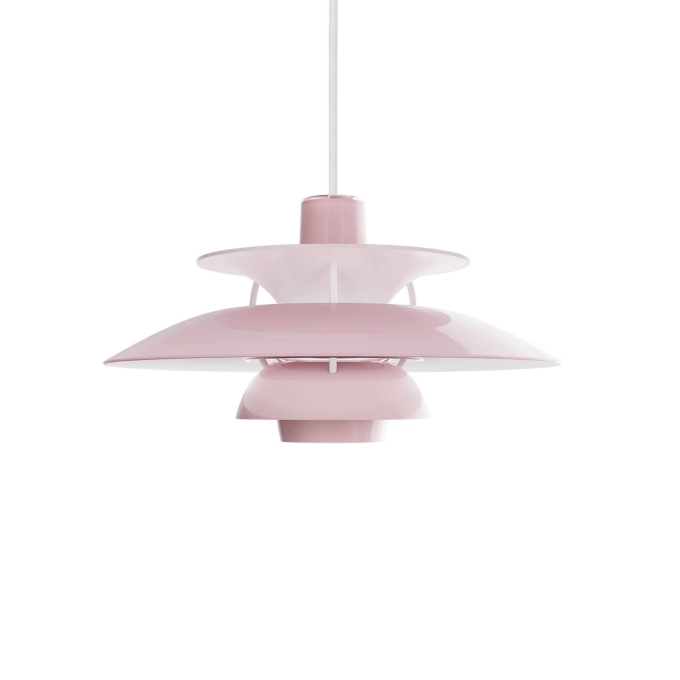Pendant Light PH 5 OPAL 320 Opal Pale Rose LOUIS POULSEN