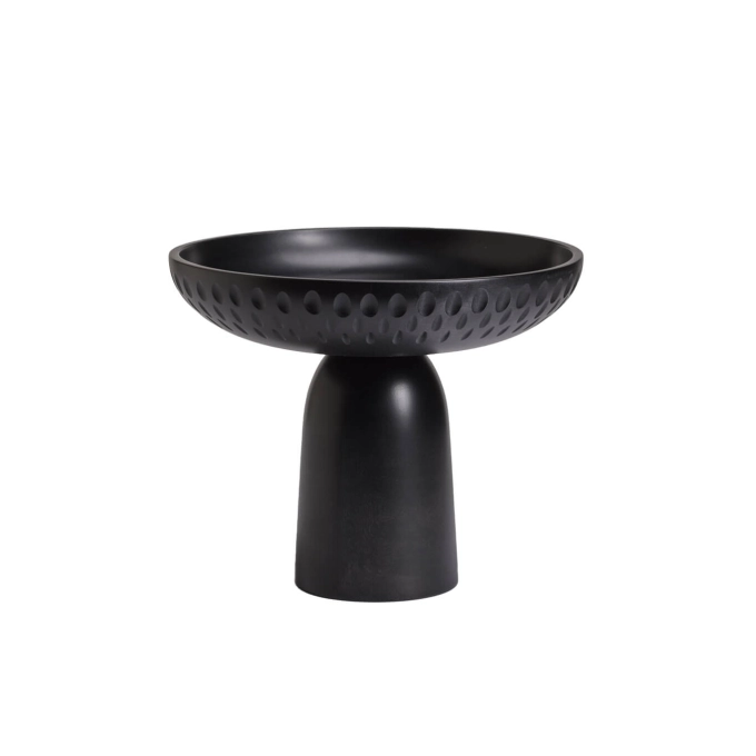 Centre de table & corbeille NERA bowl large gouttes de pluie Érable noir ZANAT