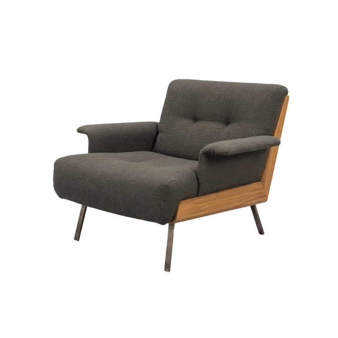 Easy chair DAIKI Bright Muchio / Palissander MINOTTI
