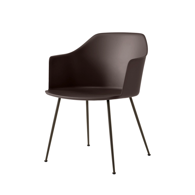 Chaise RELY HW33 Marron Brûlé/Bronze AND TRADITION