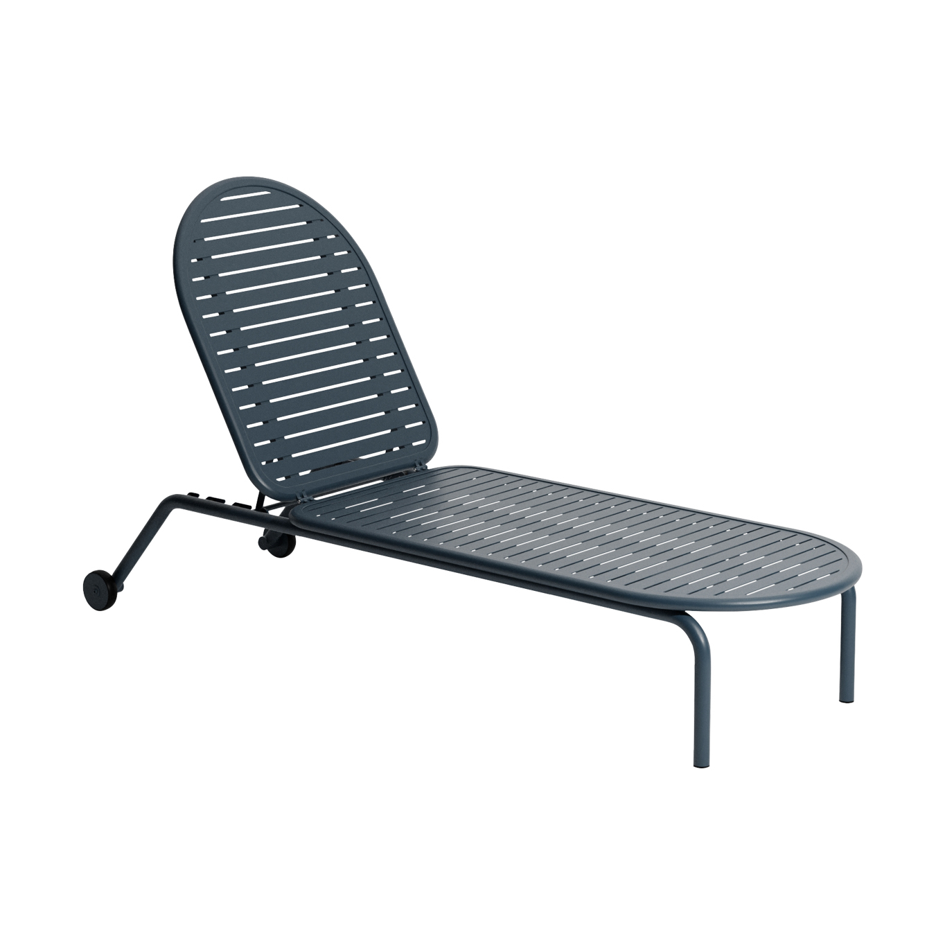 Outdoor Bench and Sunlounger WEEK-END Sunbed Blue Grey PETITE FRITURE