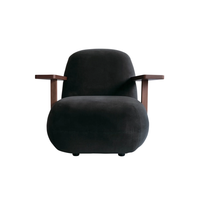 Fauteuil TOE CHAIR avec accoudoirs Chêne brun classique/Tourbe 101 COPENHAGEN