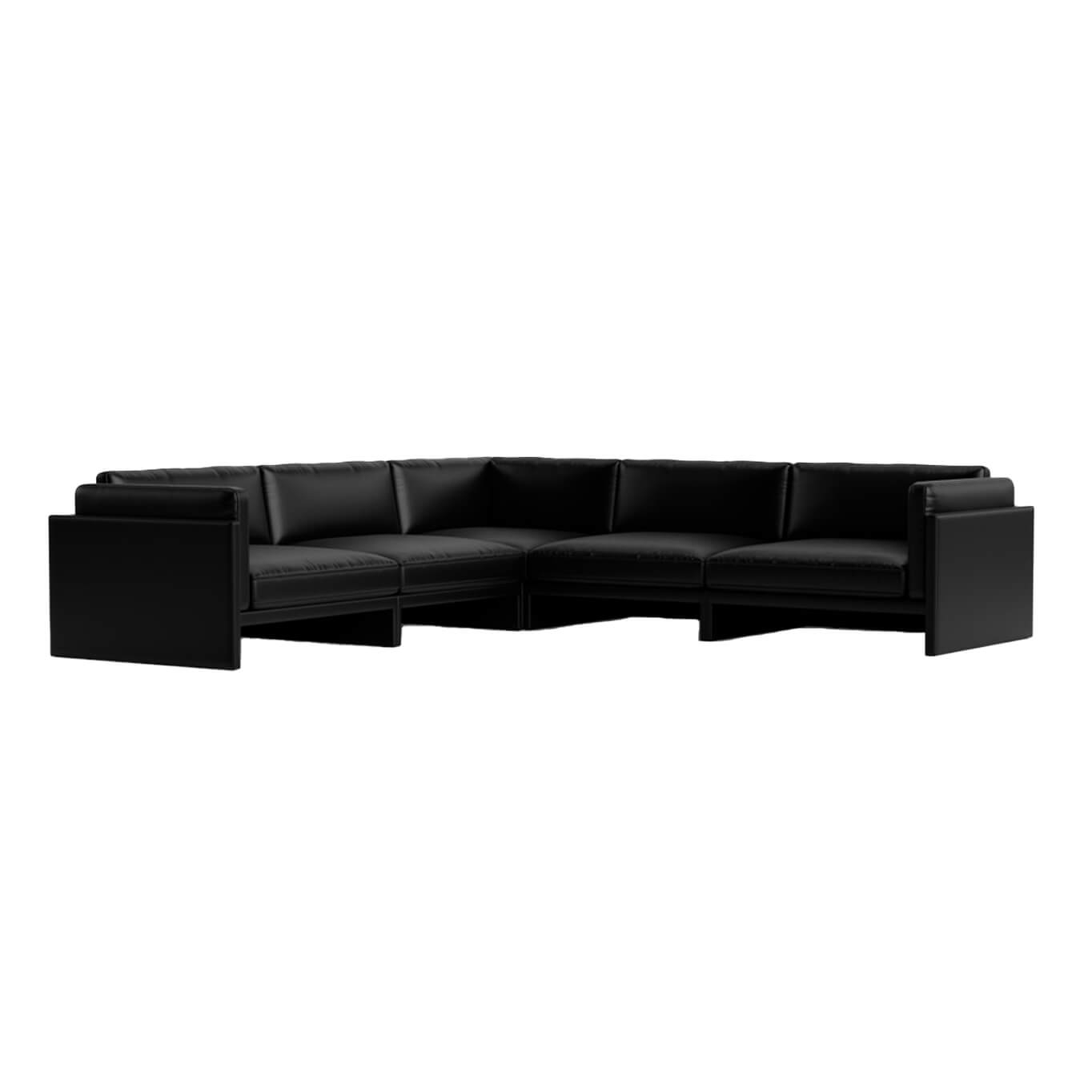 Sofa SOFTY 6 Seater Black NORMANN COPENHAGEN