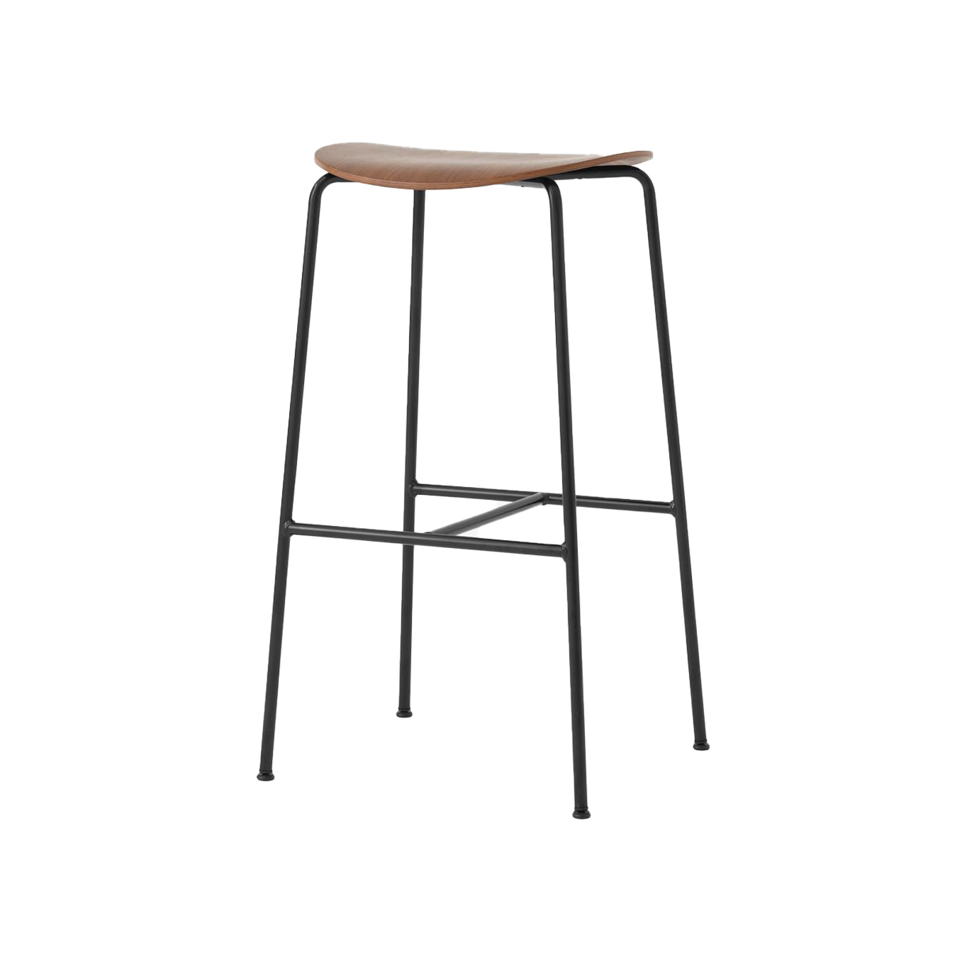 Tabouret haut PAVILION AV38 Noyer AND TRADITION