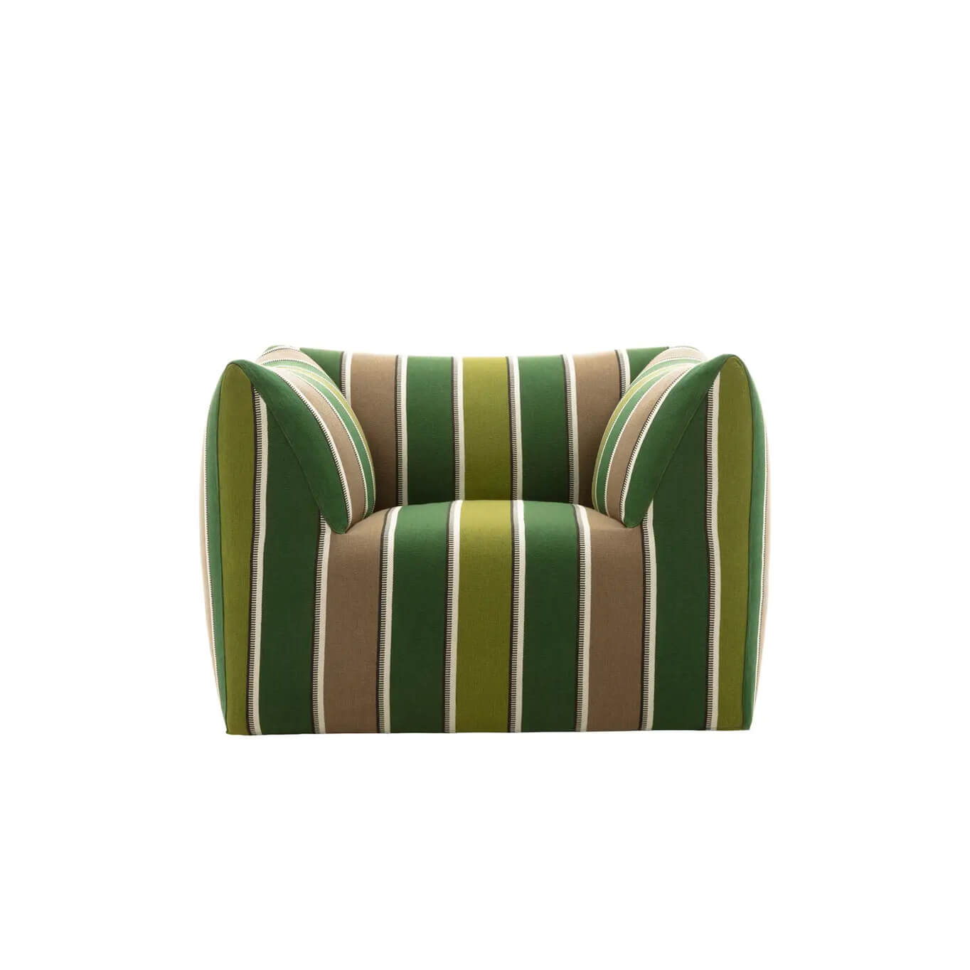 LA BAMBOLA Jacquard Lima raie verte B&B ITALIA