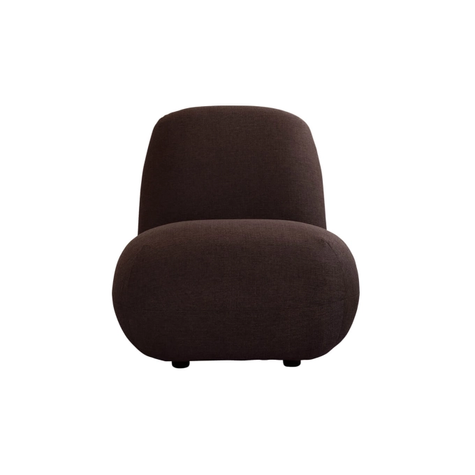 Easy chair TOE CHAIR FLAT Dark brown 101 COPENHAGEN