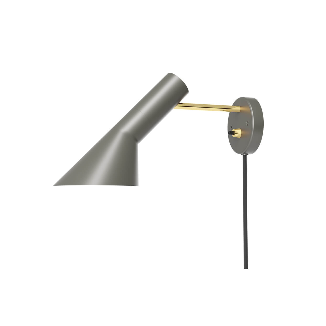 Wall light AJ WALL Warm Grey/ Brass LOUIS POULSEN