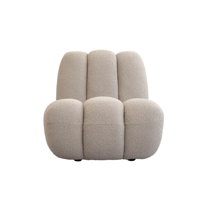 Fauteuil TOE CHAIR bouclé Sable fumé 101 COPENHAGEN