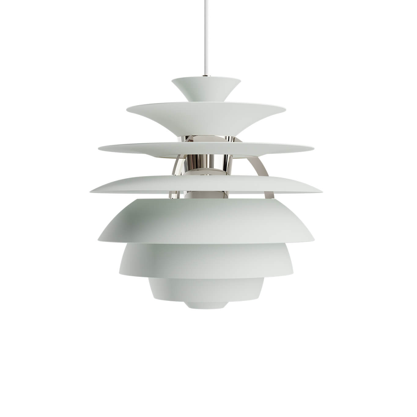 Suspension PH SNOWBALL Vert cendré/ chrome LOUIS POULSEN
