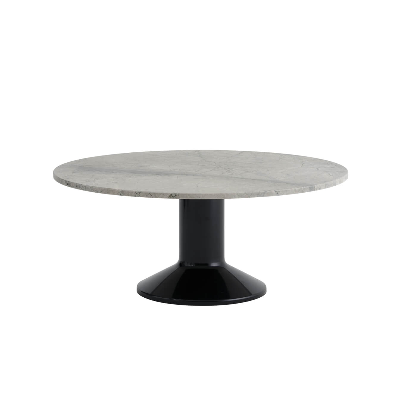 Table basse MIDST Ø 90 Marbre gris/noir MUUTO