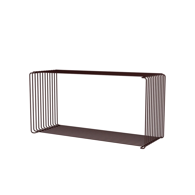 Etagère PANTON WIRE rectangle Noir-Rouge MONTANA