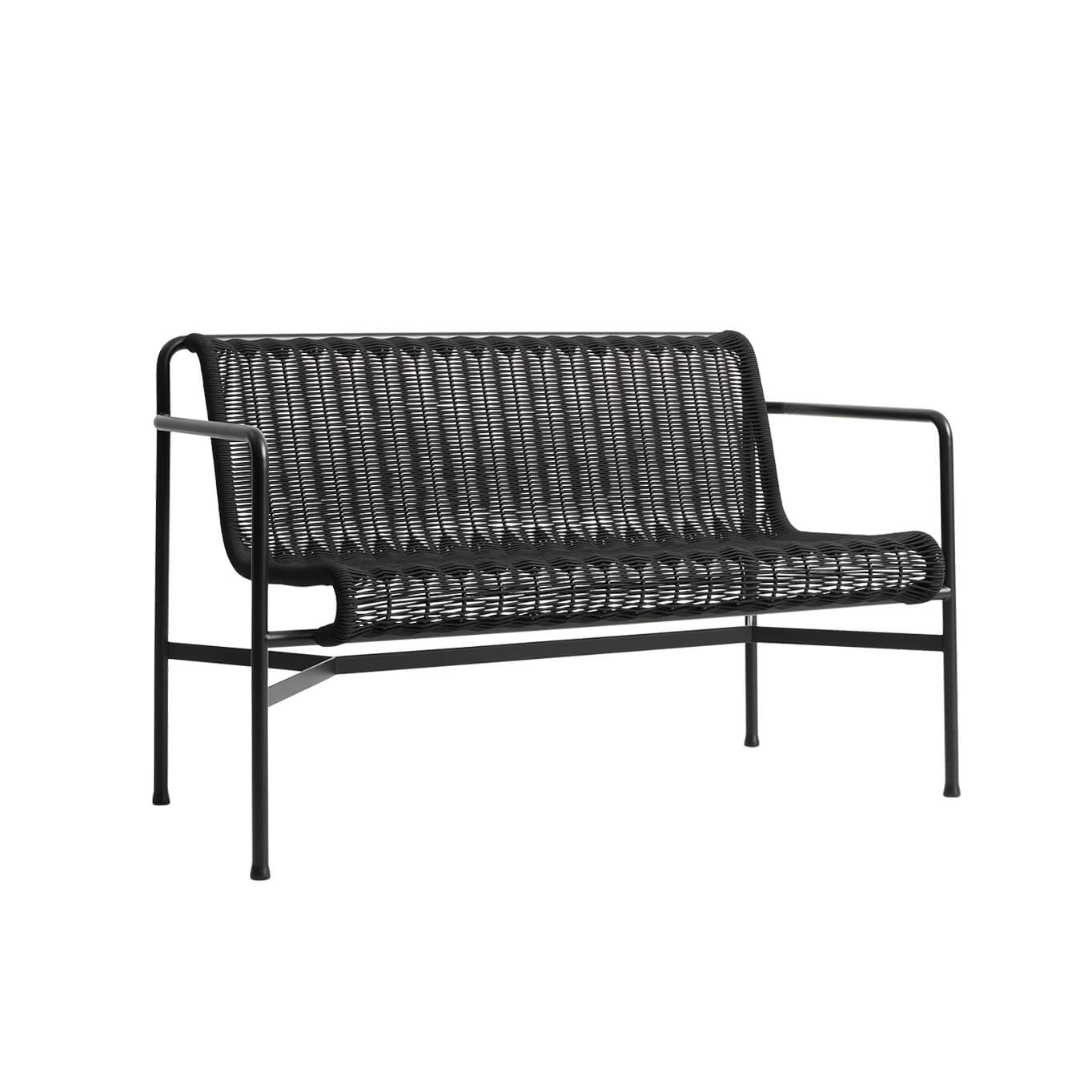 Outdoor Bench PALISSADE CORD Dining Bench Anthracite HAY