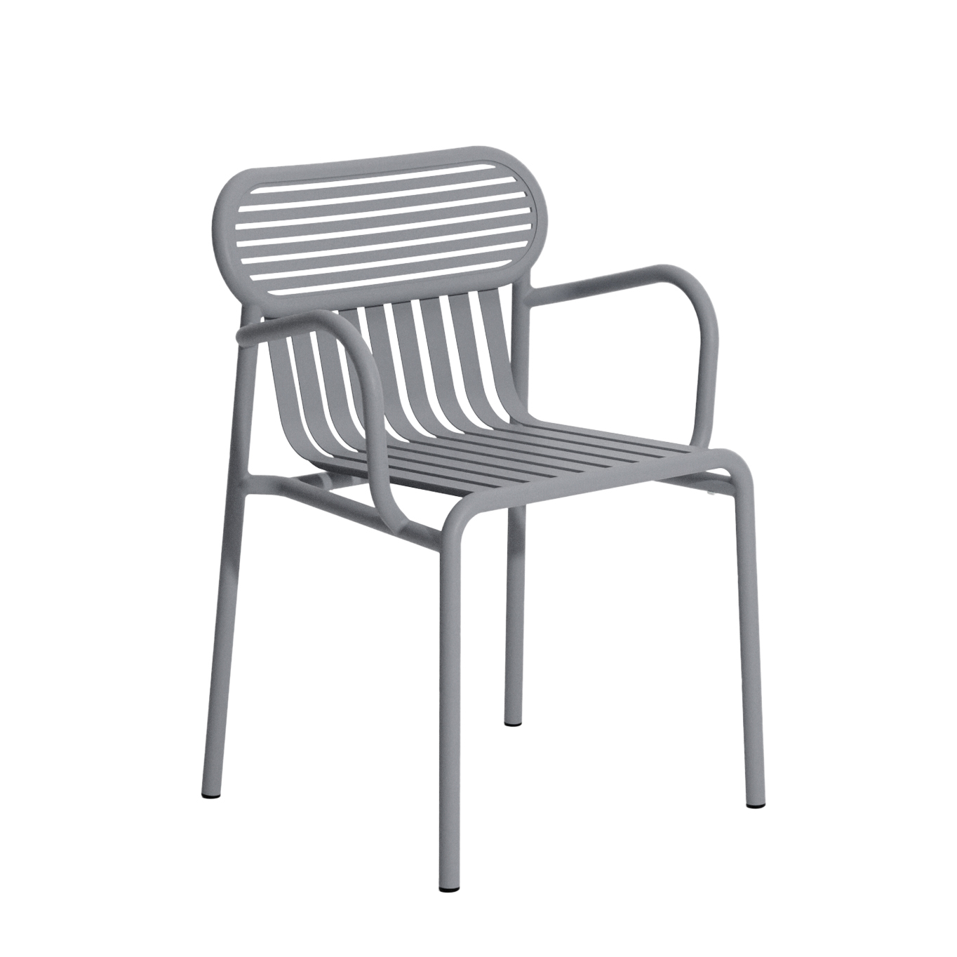 Chaise extérieure WEEK-END avec accoudoirs Gris Pierre PETITE FRITURE