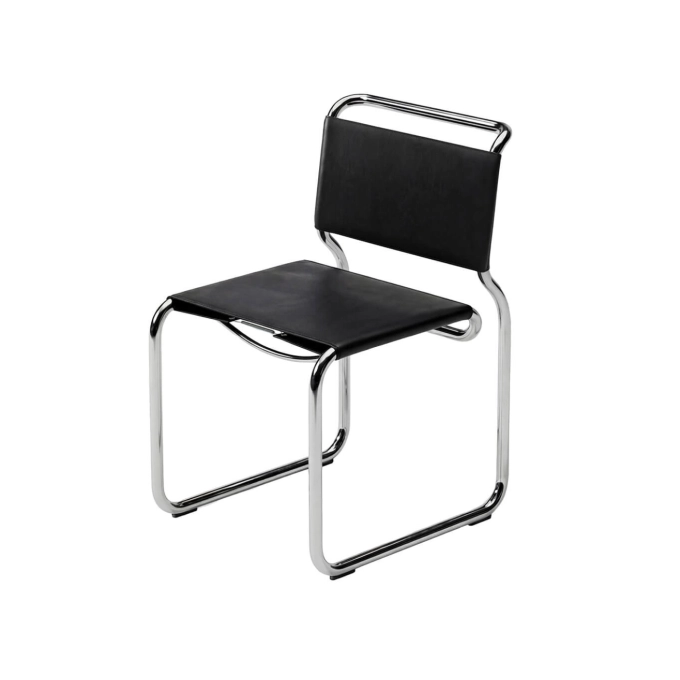 Chaise CH66 Cuir Noir KARAKTER X CASSINA