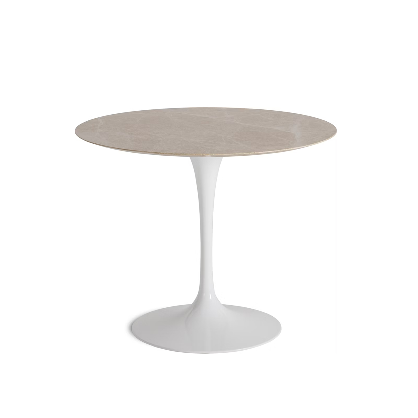 Dining Table SAARINEN Emperador Light high-gloss marble KNOLL