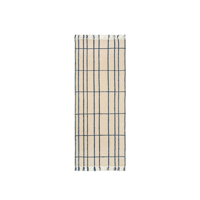 Tapis SEN Runner Beige Bleu FERM LIVING