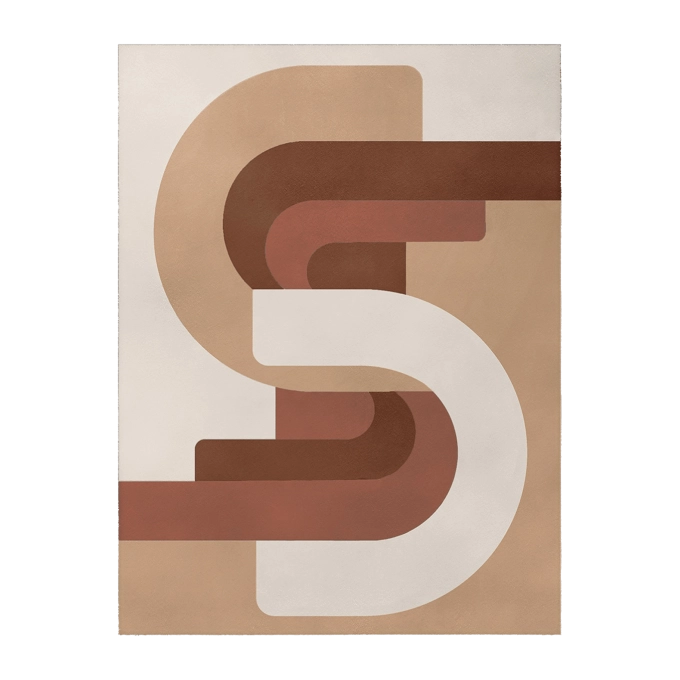 Rug ROMA Beige and Pink THE SOCIALITE FAMILY