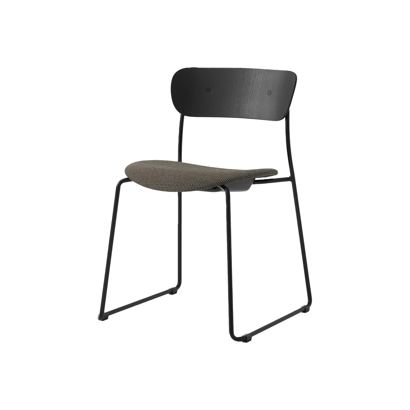 Chaise PAVILION AV52 Chêne Noir/ Fuse 0351 AND TRADITION