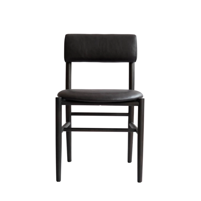 Dining Chair NAMA aniline leather Black 101 COPENHAGEN