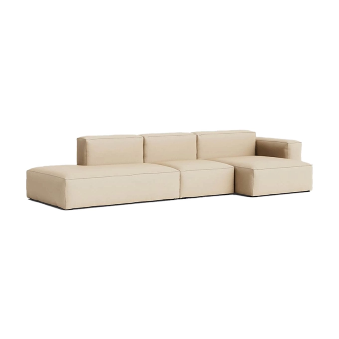 Canapé MAGS SOFT accoudoirs bas avec angle droit 3 places Hallingdal 220 HAY