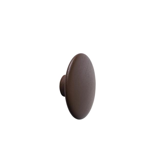 Wall Hook Patère DOTS Ø 13 Brown Red MUUTO