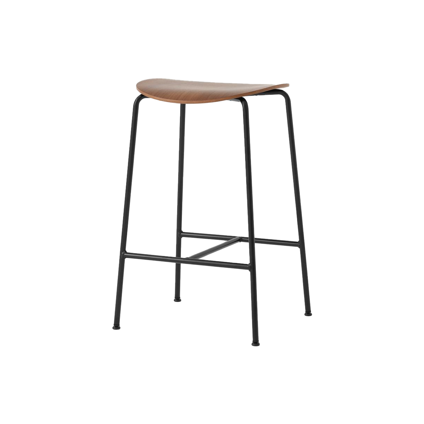 Bar Stool PAVILION AV37 Walnut AND TRADITION