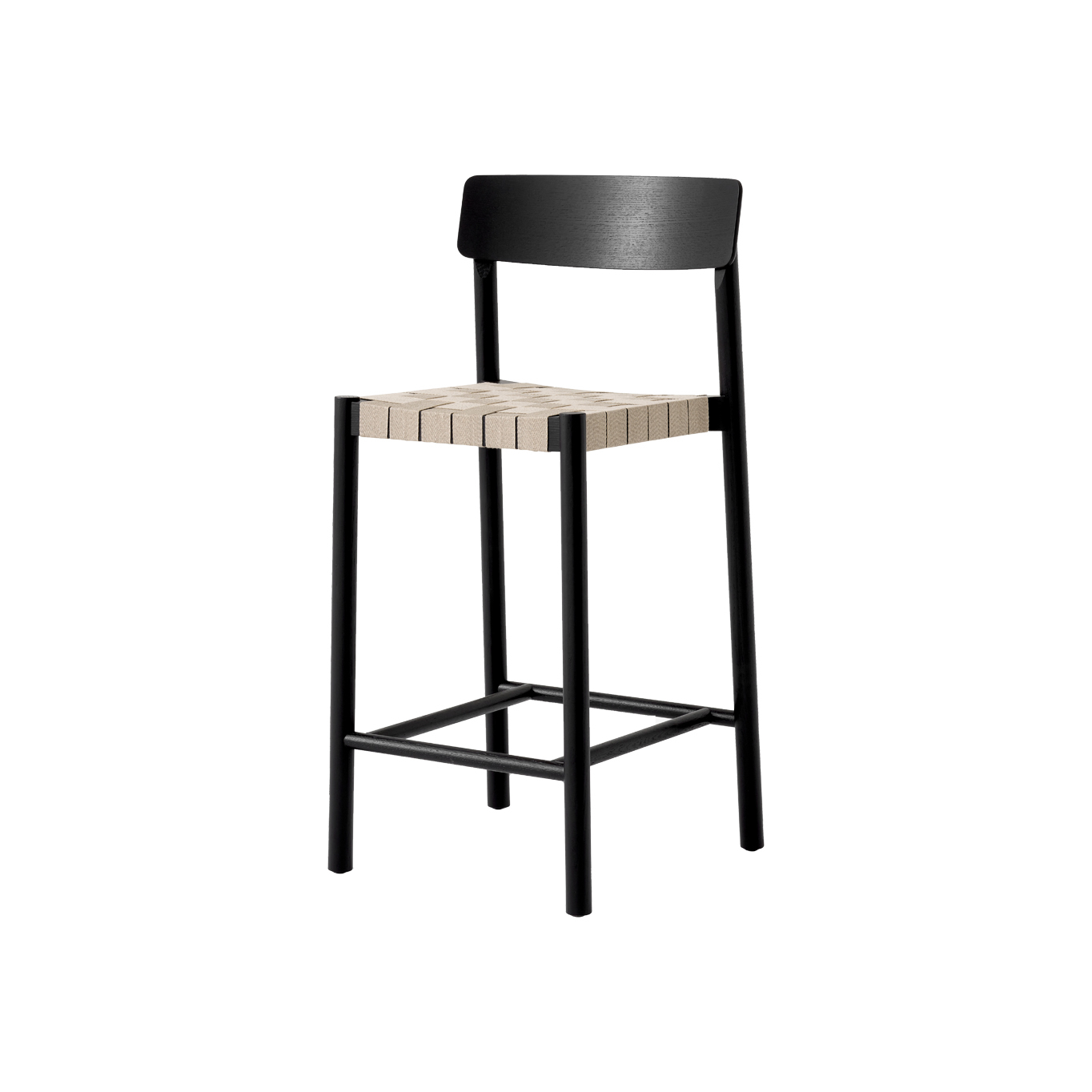 Bar Stool BETTY TK12 Black ash / Natural AND TRADITION