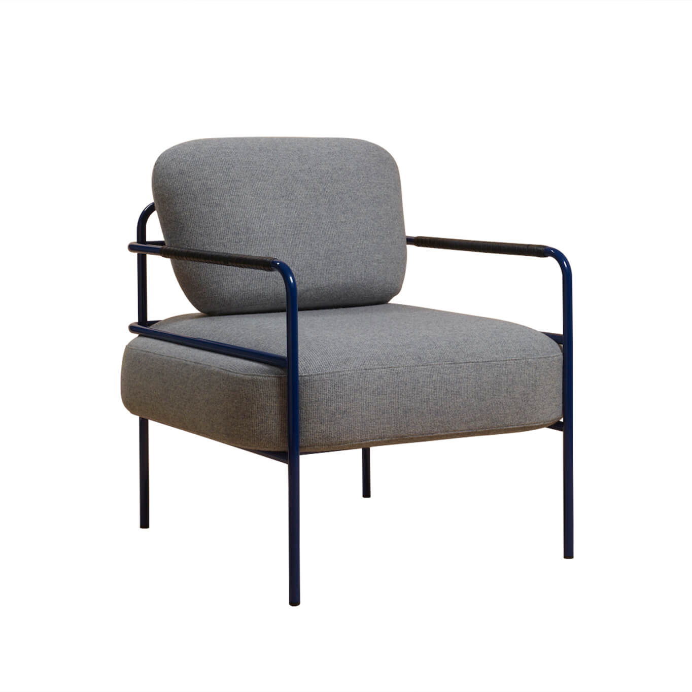 Fauteuil LAIME 42 Bleu saphir/ Arpin natté foncé NOMA