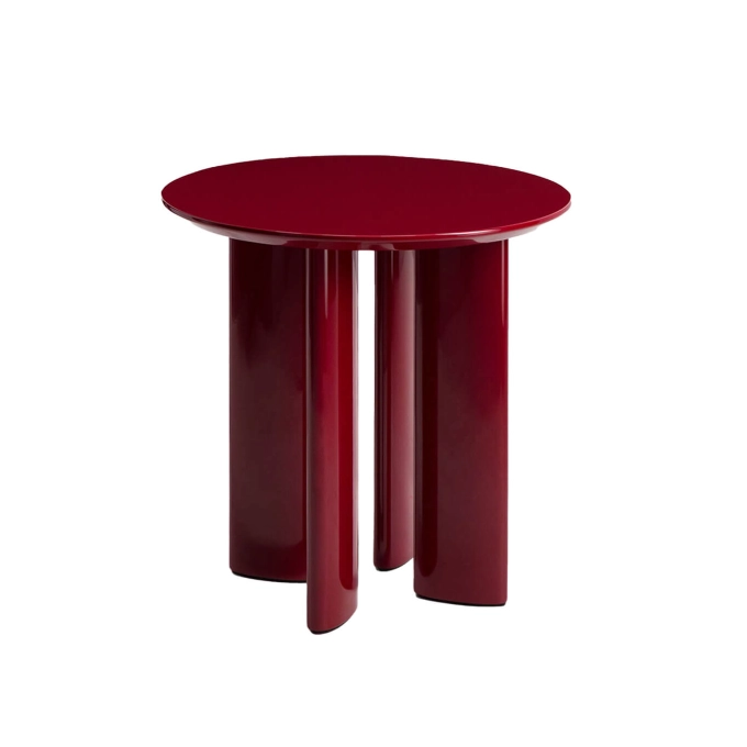 Table d'appoint guéridon CARLOTTA Bordeaux THE SOCIALITE FAMILY