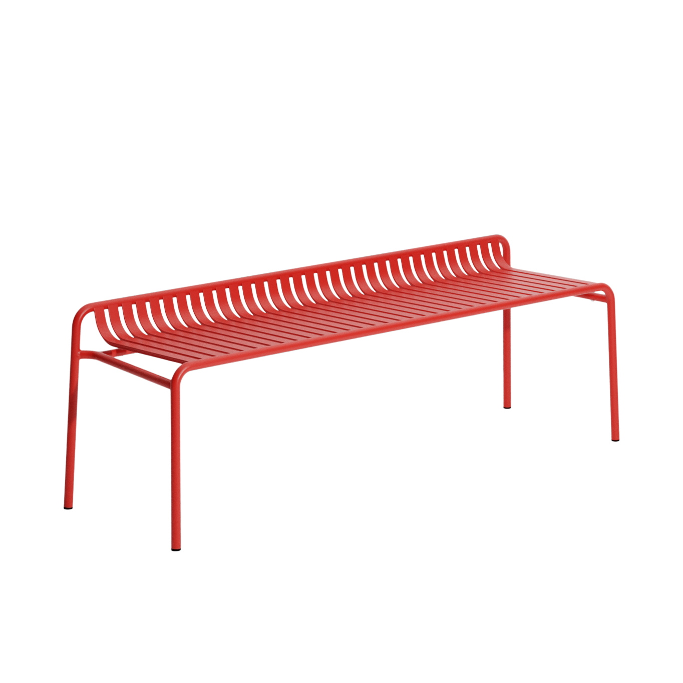 Banc extérieur WEEK-END sans dossier Rouge PETITE FRITURE