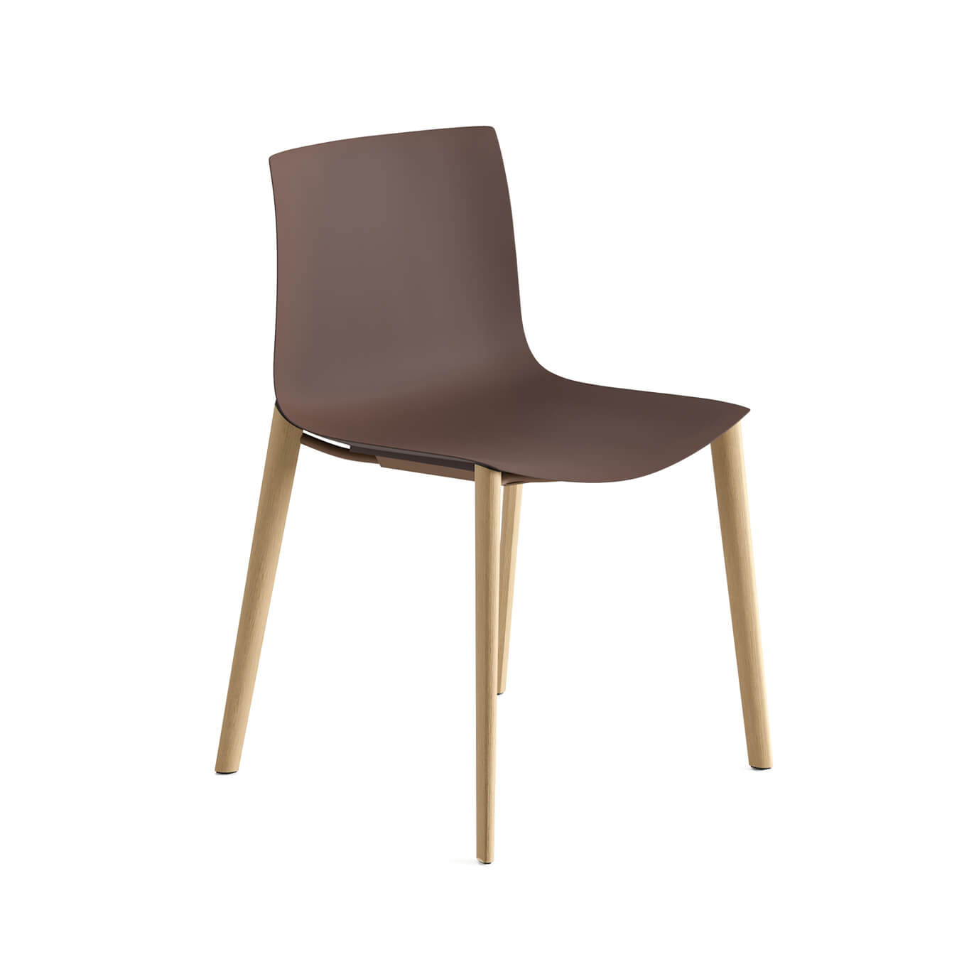 Dining Chair CATIFA RE 46 Wooden Legs Espresso ARPER