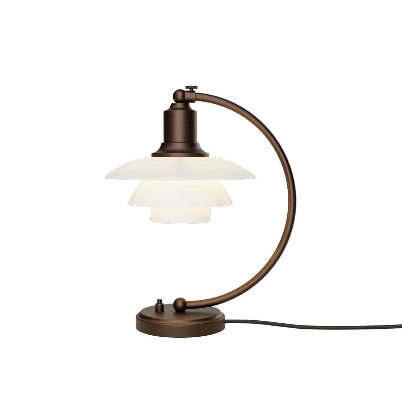 Table Lamp PH 2/2 LUNA Aged brass LOUIS POULSEN