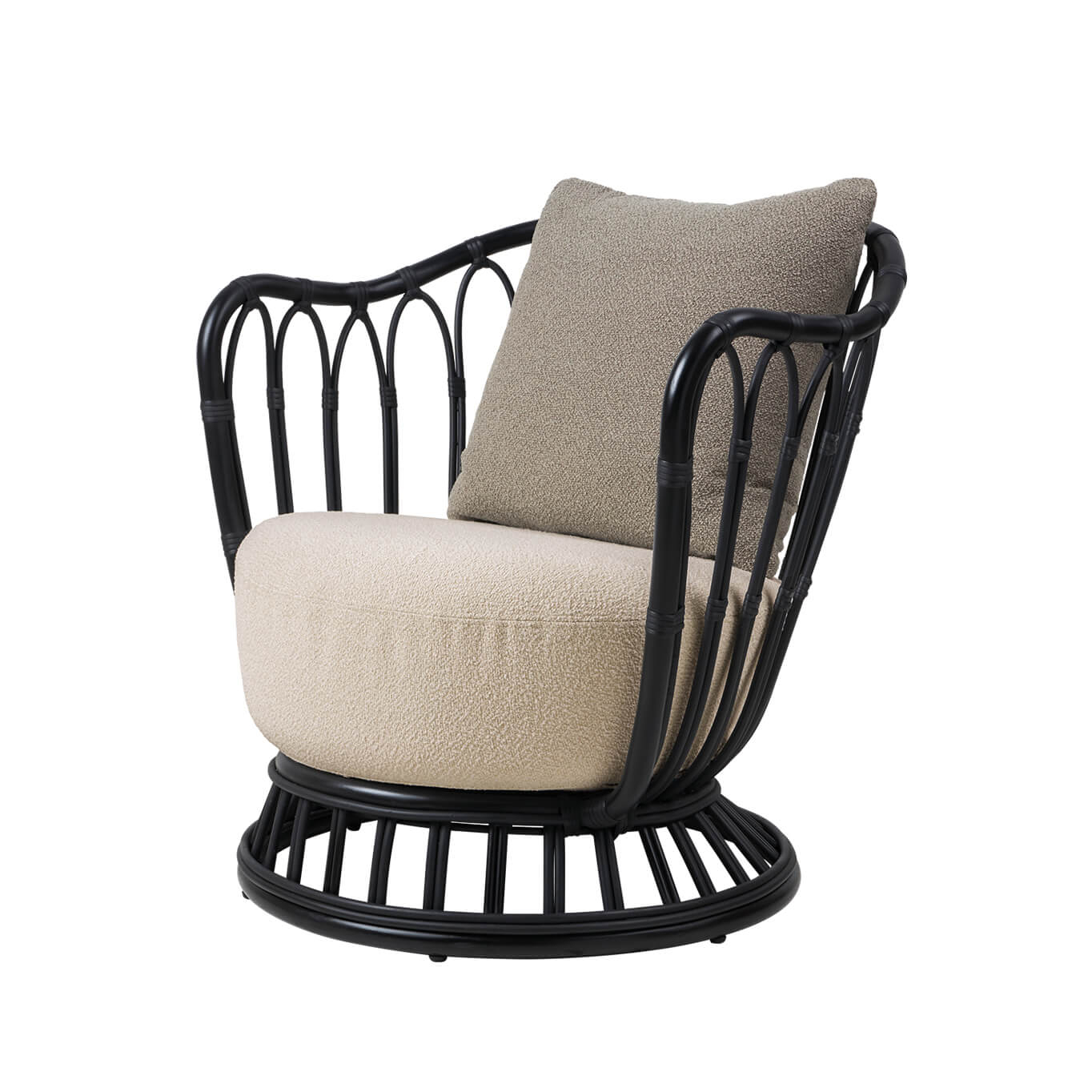 Outdoor Lounge Chair GRACE OUTDOOR Black / Lorkey 43 GUBI