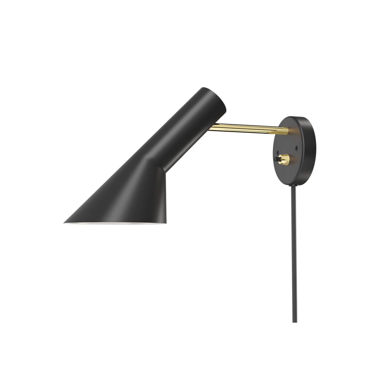 Wall light AJ WALL Black / Brass LOUIS POULSEN