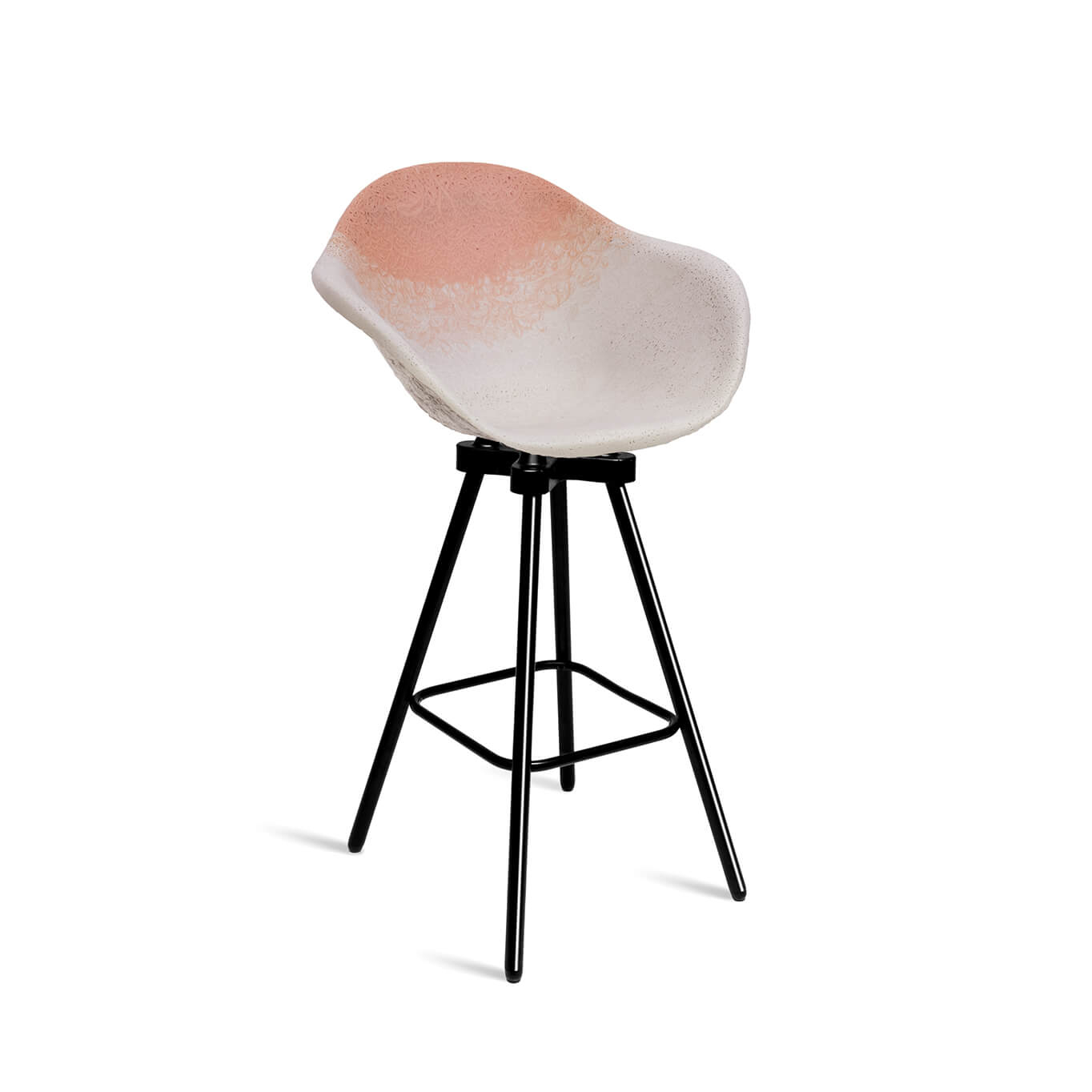 Bar Stool GRAVENE 8.7 White Pink MAXIMUM