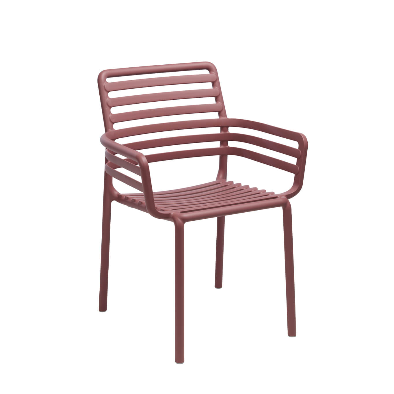 Outdoor Chair and Small Lounge Chair DOGA BISTROT Armchair Burgundy NARDI