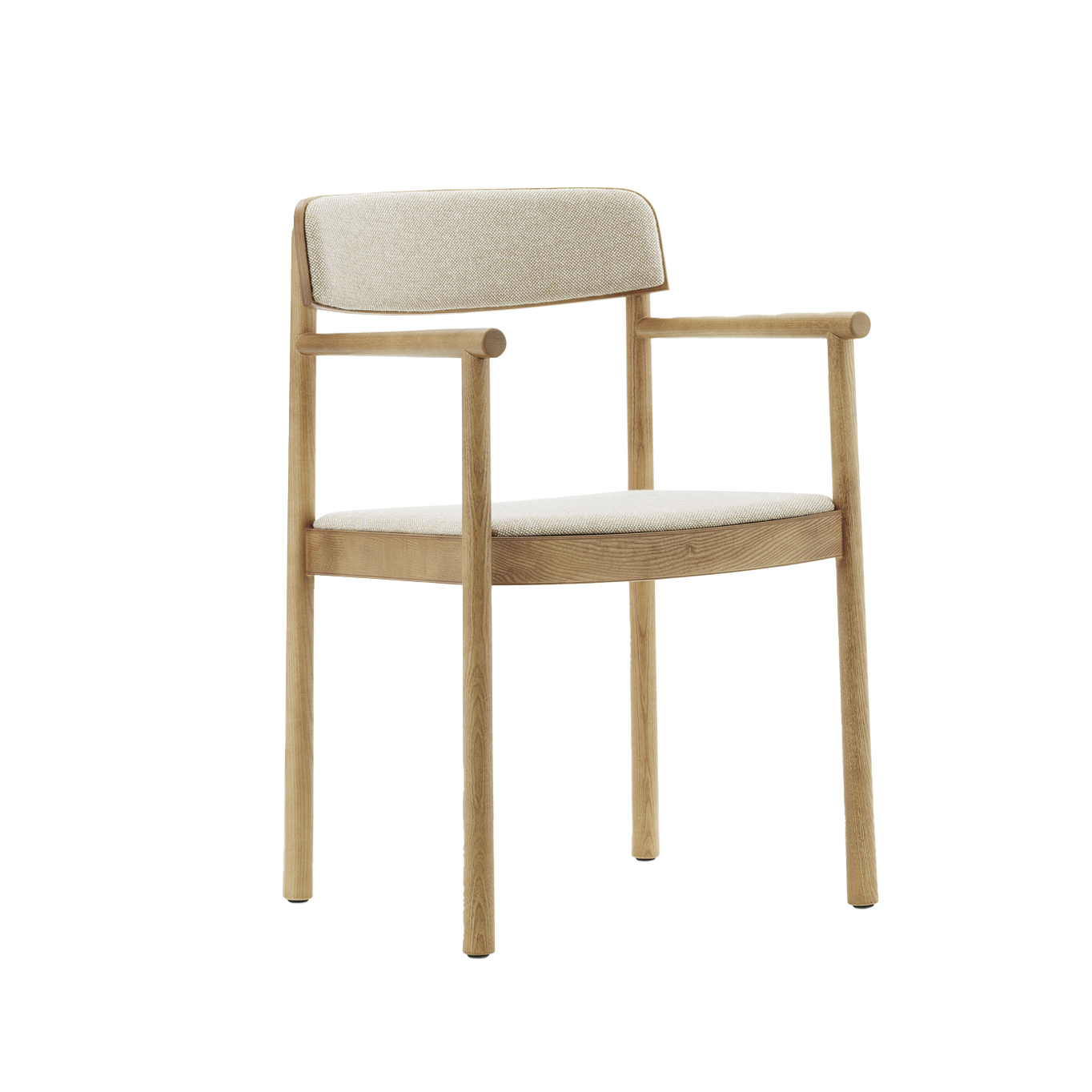 Dining Chair TIMB with armrests Ash/ Hallingdal 220 NORMANN COPENHAGEN