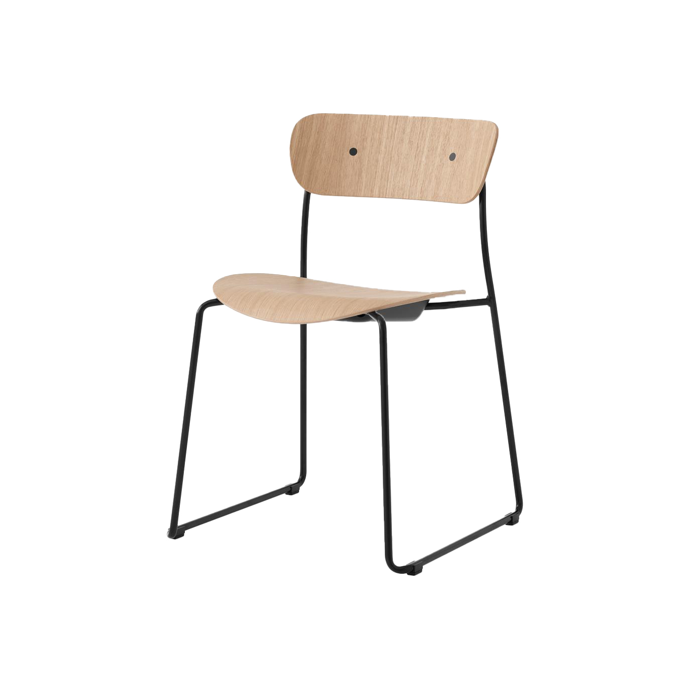 Dining Chair PAVILION AV51 Lacquered Oak AND TRADITION
