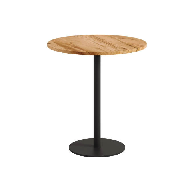 Table MOKA Chêne/Noir Graphite Ø 70 TIPTOE