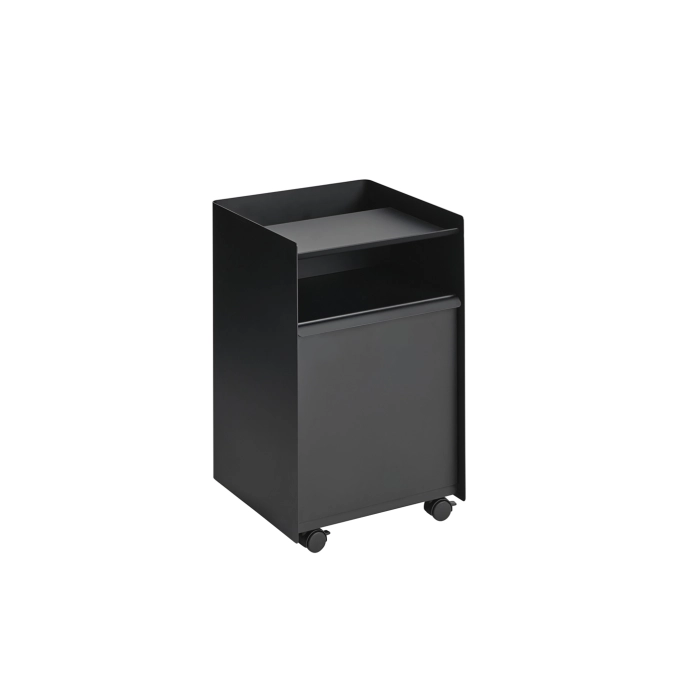 Trolley FOLDED with drawer H 61,5 Black MUUTO